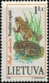 Lituanie 1993 Used Animal Amphibien Bufo Calamita Crapaud Calamite SU