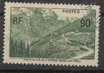 1937 FRANCE 358 oblitr, cachet rond, Col de l'Iseran