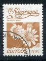 Timbre du NICARAGUA 1985  Obl  N 1389  Y&T  Fleurs