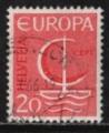 Suisse 1966; Y&T n 776; 20c, Europa, rose-rouge