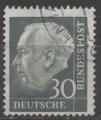 ALLEMAGNE FEDERALE N 125A o Y&T 1957 Prsident Thodore Heuss