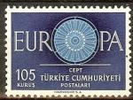 TURQUIE N1568* (europa 1960) - COTE 1.50 