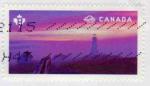 Canada 2015 - Phnomne mto: aurore brumeuse au phare du Cap Spear - YT 3146 