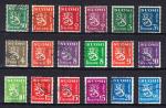 FINLAND , SUOMI FINLAND - 1930 - 1952 - Lot de 18 timbres - ARMOIRIES