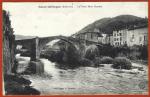 Aveyron ( 12 ) Saint-Affrique : Le Vieux Pont Romain - CPA crite 1918 BE