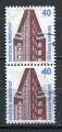 Timbre  ALLEMAGNE RFA  1988  Obl  Paire Verticale  N  1211  Y&T  Edifice