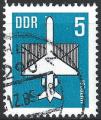 Allemagne - RDA - 1983 - Yt PA n 11 - Ob - 5p bleu et noir