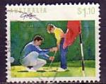 Australie 1989  Y&T  1106G  oblitr  sports  golf