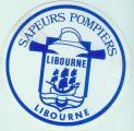 LIBOURNE  SAPEURS POMPIERS AUTOCOLLANT