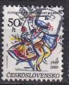 TCHECOSLOVAQUIE - 1989 - Folklore  - Yvert 2812 Oblitr