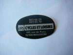 CYCLE ET LOISIRS BOULOGNE 92 autocollant publicitaire Cyclisme SPORT