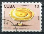 Timbre  CUBA  1989  Obl  N  2910   Y&T  Champignons comestibles