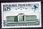 FR34 - Yvert n 1463* - 1965 - Salon de Provence (anniversaire cole de l'air)