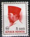 **   INDONESIE    5 s  1966  YT-455  " Prsident Sukarno "  (N)   **
