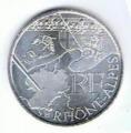France 2010 - 10 uro argent "Rhne-Alpes", non circul (envoi en suivi, en sus)