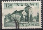 Finlande 1963; Y&T n 545; 1.25m vert-gris, chteau de Turku