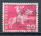 Timbre SUISSE 1960 - 63  Obl  N 646a  Fluorescent   Y&T   