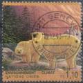 N.U./U.N. (Geneve) 1993 - Environnement-climat : ours blancs - Y&T 259/Sc 240 