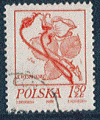 Pologne - oblitr - fleur