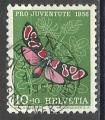 Suisse 1956; Y&T n 582, 10c + 10 papillon, Pro Juventute