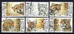 Animaux Flins Cambodge 1998 (148) srie complte Yv 1577  1582 oblitr used