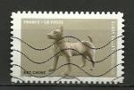 France timbre oblitr anne 2018 Srie uvres d'Art Chiens