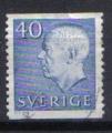 Timbre SUEDE 1961 - YT 470 -  ROI Gustave VI Adolphe