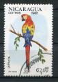 Timbre du NICARAGUA 1981  Obl  N 1164  Y&T  Oiseaux  Ara