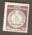 German Democratic Republic - Scott O27 mint  arms