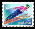 Pologne Yvert N2256 Oblitr 1976 Saut  ski