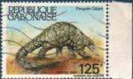 Gabon (Rp.) 1985 - Faune: pangolin gant, obl. - YT 588 
