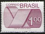 **   BRESIL   1 cz  1974  YT-1109  " Emblme postal "  (o)   **
