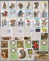 RWANDA petit lot sympa de 60 timbres grand format.(2 scans)