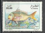 Algrie 1999; Y&T n 1209; 20d poisson, dent bossu
