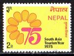 Npal 1975; Y&T 290 **; 2p, anne du tourisme, sud asiatique