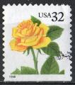 USA 1996; YT n 2568, fleur, Rose jaune