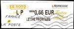 France Lisa Obl Yv:1161 (Lign.Ondulées) LP***0,66 EUR sur fragment