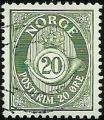 Noruega 1962-65.- Trompa y Cifra. Y&T 438. Scott 419. Michel 481x. 