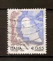 Italie timbre oblitr 