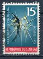 Timbre du SENEGAL 1972 Obl  N 379  Y&T  Faune Poissons & Radiolaires