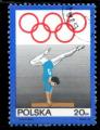 Pologne Yvert N1759 Oblitr 1969 JO Gymnastique putre