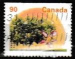 Canada 1995 YT 1421b Obl Arbre pcher Elberta