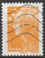 2008 4226 oblitr Marianne de Beaujard 0,01 jaune