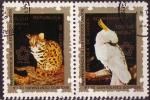 Guine quatoriale 1976 -200ans Indpend. USA- 2x2 timbres se-tenant YT 81A,C,F