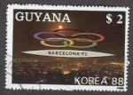 Guyana 1988 Y&T 2050FB oblitr Barcelone 92