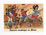 Carte postale : joyeuses vendanges en Alsace