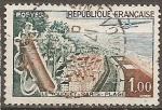 france - n 1355  obliter -1962