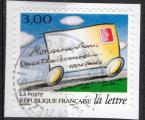 France 1997; Y&T n 3068; 3,00F autoadhsif, journe de la lettre, pli roulant