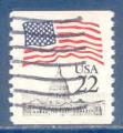 USA N1577a Drapeau et Capitole oblitr (dentel verticalement)