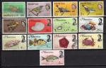 FAUNE DIVERS ANIMAUX  ILE MAURICE 1967 69 TIMBRES OBLITRS LOT 01 11 1